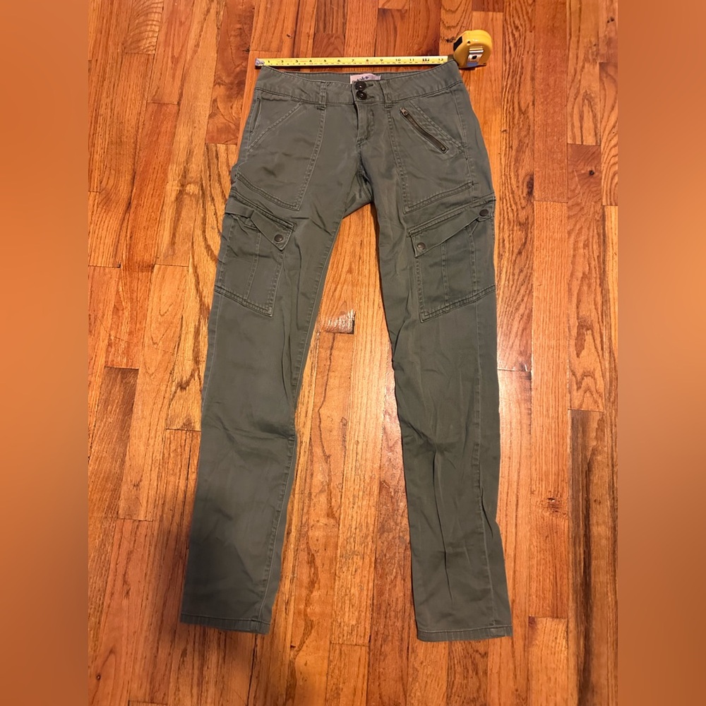 90s y2k low rise Jolt Olive Cargo Pants